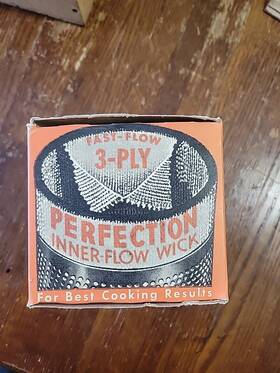 Perfection 331-x Vtg Inner Flow Wick Puritan Ivanhoe Stove Range Heater In Box