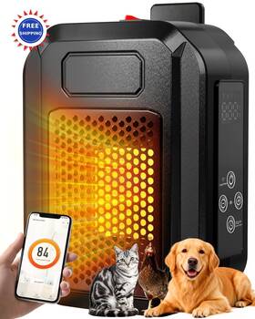 Petnf D2509 Dog House Heater With Thermostat And Wifi App Control 68 104 F Adjustable