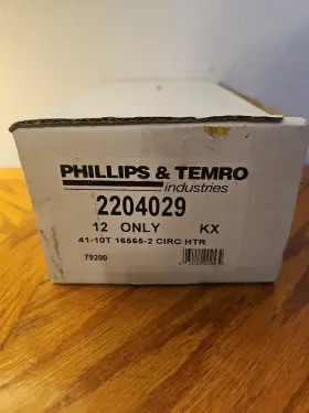 2204029 Phillips & Temro 064222002532 And Circulation Heater