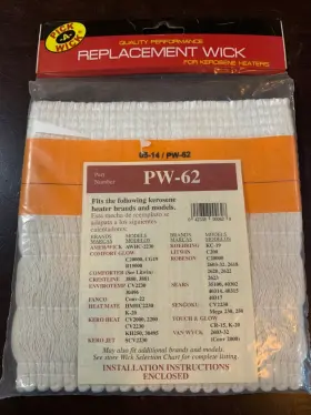 Pw-62 Pick-a-wick Replacement For Kerosene Heaters Fits Variety Of Brands New 05-14