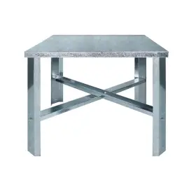 Plumbflex 804595295557 24 Inch Square Water Heater Stand In Galvanized Steel 18 Height