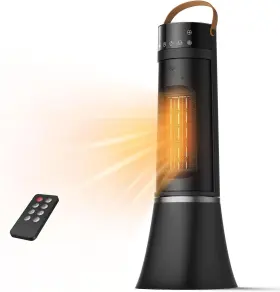 Hp1507r Pntck 1500w Portable Tower Space Heater With Remote 12h Timer Quiet Ceramic Oscillating