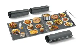 Jrcd-52-16-gy Pravoluxmax Food Warming Mat Extra Large 54 Inch X 16 Long Tray Roll Up S