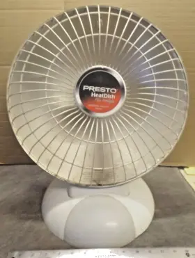 0790303 Presto Heat Dish Plus Parabolic Electric Space Heater Footlight Works