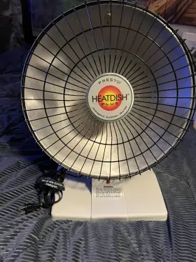 1000w Presto 07926 Heatdish Plus Parabolic Electric Heater Instant Heat 120v Used