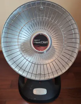Presto 689720068851 Heat Dish Parabolic Electric Heater Black Model Used Works