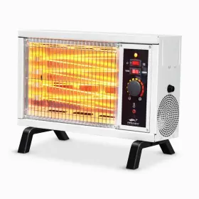 Htr65 Proaira 750-watt/1500-watt Electric White Portable Deluxe Radiant Space Heater With