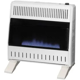 171247 Procom 30 000 Btu Natural Gas Ventless Blue Flame Heater With Base Feet T-stat Control
