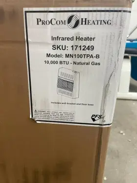 171249 Procom Unused Infrared Heater