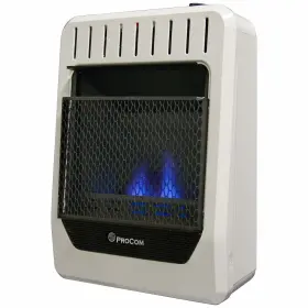 Ml200tbg Procom 848660005832 Heating Propane Gas Blue Flame Space Heater With Thermostat Control