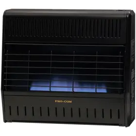 Mnsd300tga Procom Heating Tv209324 30 000 Btu Dual Fuel Blue Flame Heater - Black
