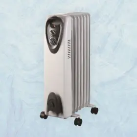 Ndb-1y Profusion Heat Oil Filled Heater - Grey 1500w 7-f Inch Energy Saving Adjustable