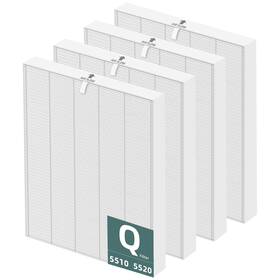 Pulluty 5510-5520 5510 5520 Hepa Replacement 4 Filters White - Original Filter