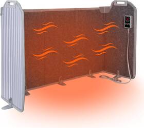Qerpre Ly-ph208d-5t Panel Space Heater Portable Quiet Under Desk With Thermostat Auto Shut-off