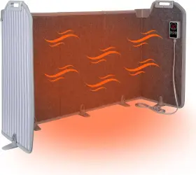 Ly-ph208d-5t Qerpre Panel Space Heater Portable Quiet Under Desk With Thermostat Auto Shut-off