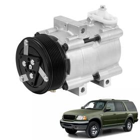 Qkvcx 5u2z19v703cd Air Conditioner Ac Compressor With Clutch Compatible Ford F-150 2002-200