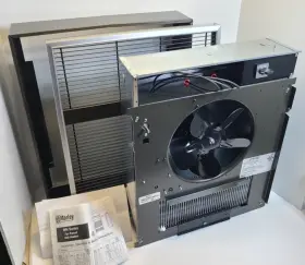 Awh44083f Qmark Awh4408f 208v 4kw Wall Heater With Surface Mount Box - Complete Packaging