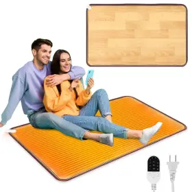 Qb0582 Qoubai Pvc 110v Heated Floor Mat Heater For Foot Warmer Under Desk 31.5 X 20 Inch Ca