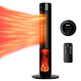 Qtree Intelligence B0cjbw6qqq Portable 1500w Space Heater Fireplace70 Oscillating Ptc