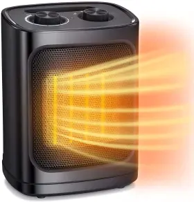 R.w.flame 617308220322 Small Space Heater For Indoor Use Electric Ceramic Port