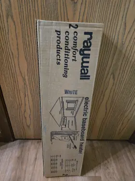 Bc2d05w Raywall 24 Inch Electric Baseboard Heater White 240 Volt 500 Watt Nos
