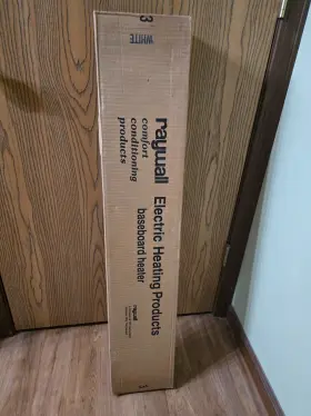 Bc2d07w Raywall 36 Inch Electric Baseboard Heater White 240 Volt 750 Watt Nos