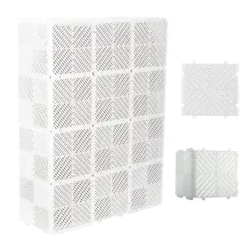 Rcezw-80 Ready Covers Ez Connect Vented Steam Radiator Cover - White 80 Tiles Easy Snap