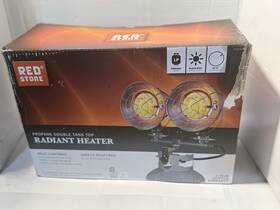Red Stone 1016150 Propane Double Tank Top Radiant Heater 30 000 Btu 3-setting