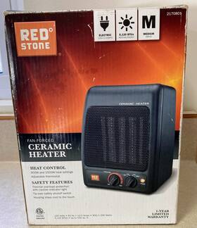 Red Stone Cz441 Indoor Electric Ceramic Space Heater With Thermostat And Fan Model