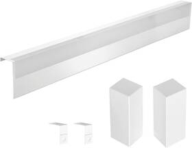 Redants 744110911657 4 Ft Baseboard Heater Covers With Left And Right Endcaps Galvanized Ste