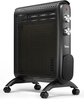 Hv1901-15 Reekie 1500w Electric Mica Panel Heater Programmable Black