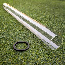 Reeplar 796647261453 Patio Heater Glass Tube Replacement 49.5 Inch Tall 4 Diameter With Clear
