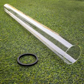 Reeplar 796647261453 Patio Heater Glass Tube Replacement 49.5 Inch Tall 4 Diameter With Clear