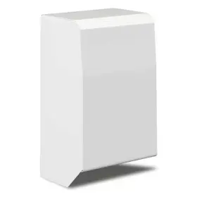 Revital/line 744110040524 4 Inch Left End Cap For Hot Water Baseboard Cover In Brite White