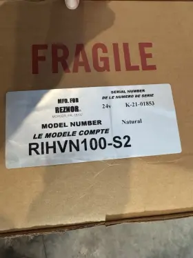 Rihvn100-s2 Reznor New 100 000 Btu High Intensity Gas Fired Heater Natural