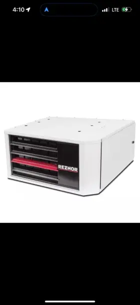 Udz-200 Reznor Udz 200 000 Btu Separated Combustion Natural Gas Unit Heater