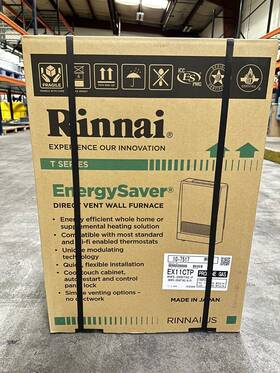Rinnai Ex11ctp 11000 Btu Direct Vent Wall Furnace In Beige Propane