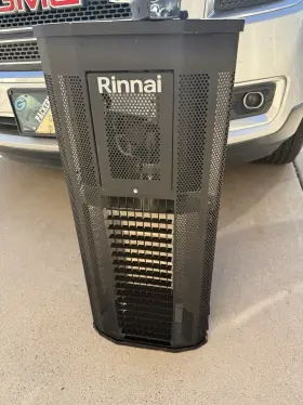 Rsep1s25p Rinnai Rsep1s25n 25000-btu Black Steel Wall-mount Liquid Propane Patio Heater