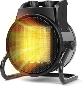 Us-gyn-20 Riseon Space Heaters For Indoor Use 1500w Ptc Electric With Black