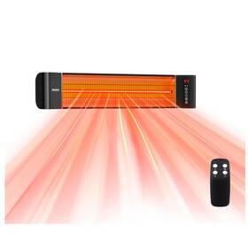 Rovsun Ht8006nbw Wall Mounted Electric Heater With Remote And Timer 1500w 120v