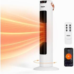 Rovsun Nsbe-200gr 1500w Electric Space Heater With Remote And App Control 24ftfth Portable Tower