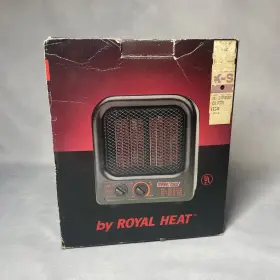 Rs-100 Royal Heat 035565881009 Ceramic Heater Model Original Box Instructions Vintage 80s