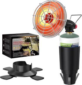 Ruinopar 445012289266 Golf Cart Heater Portable Propane Camping 2-in-1 With Cup Holder&foldable
