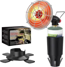 Ruinopar 445012289266 Golf Cart Heater Portable Propane Camping 2-in-1 With Cup Holder&foldable