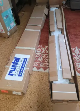 Eb-3-108-240d Runtal 1 108 Inch 9 Foot Grey Baseboard Heaters 1319 W