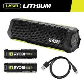 Fva51k-fvb202 Ryobi Usb Lithium Cordless Bluetooth Charging Speaker Kit With 2.0 Ah Battery Cable
