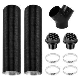 Sadifokply 762668660438 75mm/3inch Diesel Parking Heater Set Car Air Vent Extender Ac