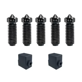 24468sg Sahvaim Hardened Steel Nozzles Kit For Kobra S1/kobra 3 Combo Hotend 3d Printer Extru