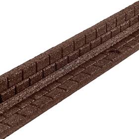 Sai Dcbfe4bn6 48 Inch X 3 Brown Brickface Rubber Landscape Edging 6-pack