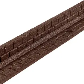 Dcbfe4bn6 Sai 48 Inch X 3 Brown Brickface Rubber Landscape Edging 6-pack